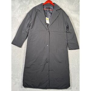 Nike Jordan Womens S‎ Black Flight Trench Loose Fit Extra Long Coat Jacket